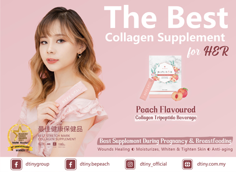 Why let stretch marks bother you? BePeach Stretch Mark Collagen Supplement