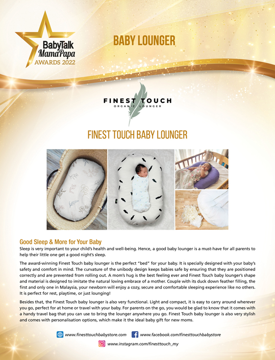 Finest Touch Organic Baby Lounger The Secret to A Good Night’s Sleep