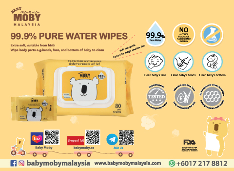 Baby Moby 99.9% Pure Water Wipes