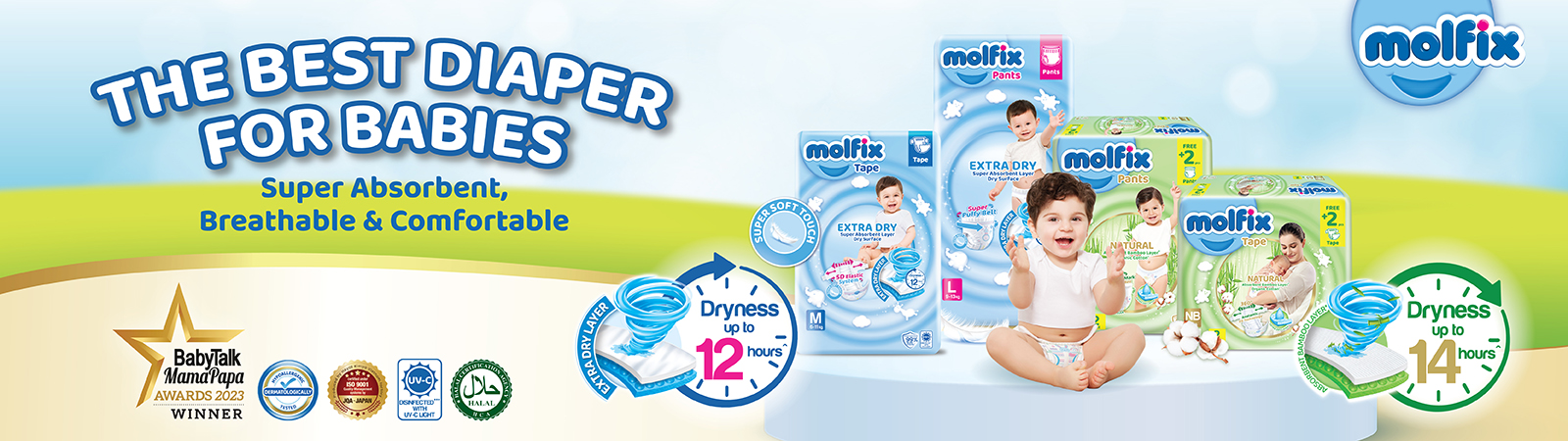 Molfix Diaper (Tape)