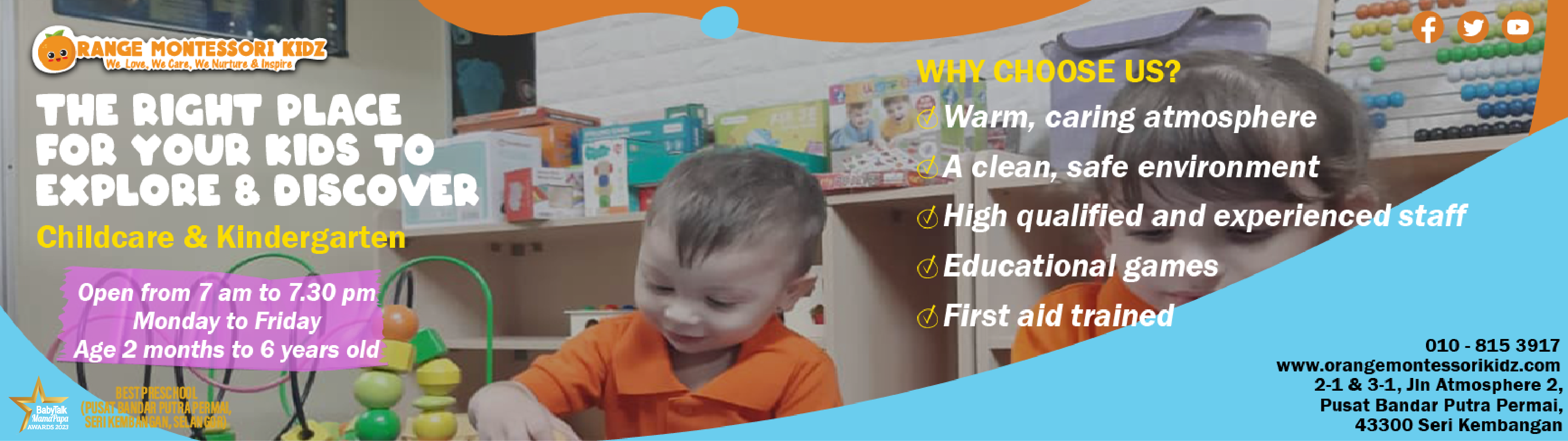 Orange Montessori Kidz – Your Partner in Child Care Services