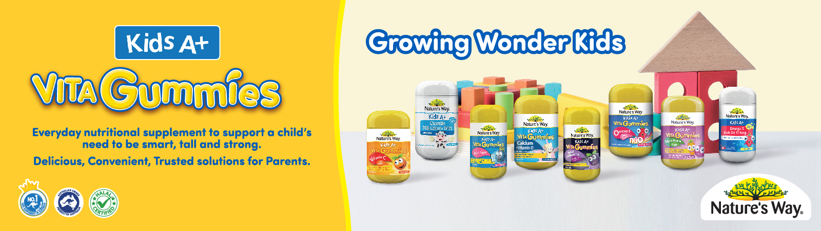 Nature’s Way Kids A+ Supplement Range