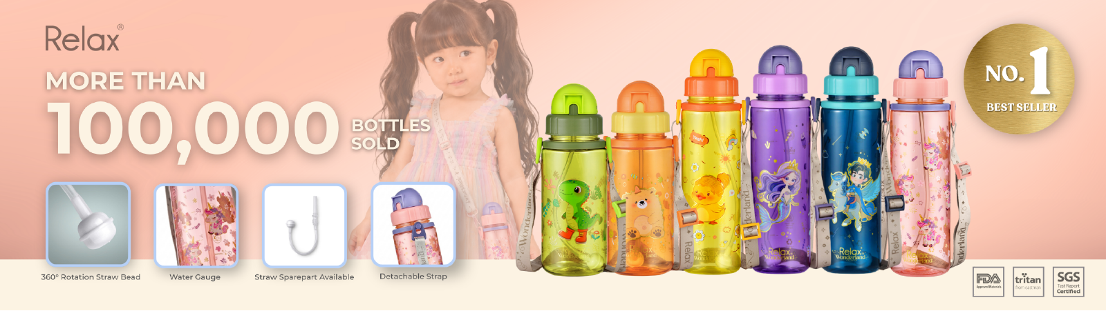 Relax Bottles (Kids – Friendly Water Bottles)